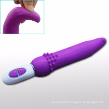 Jouets sexuels de stimulateur de clitoris de vibrateur de lèvre de 10 vitesses pour des femmes